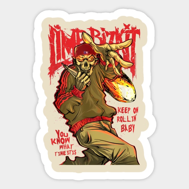 Fire bizkit Sticker by Roni Dan Neni